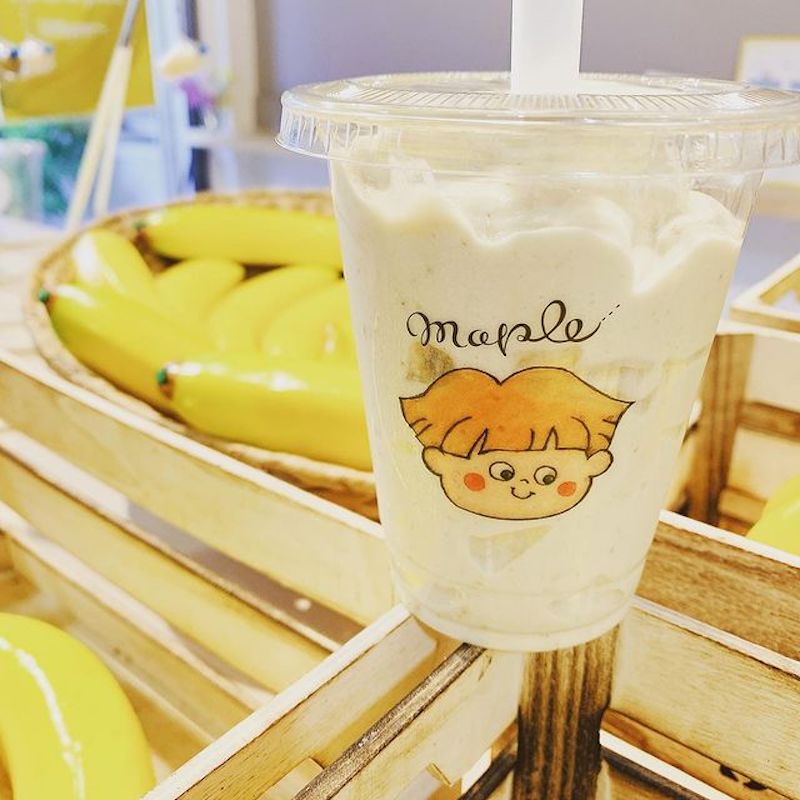 石橋阪大前 でバナナ バナナジュース専門店 Juice Stand Maple Tunagari Food